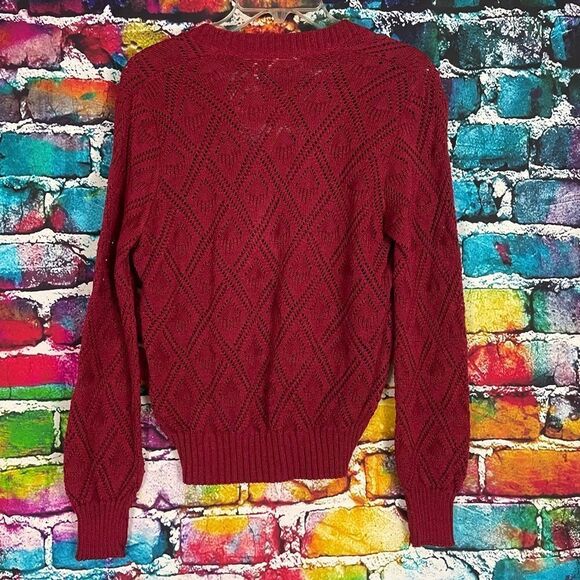 Vintage Butte Lightweight Knit V-Neck Sweater Size 12. Medium - Picture 6 of 6